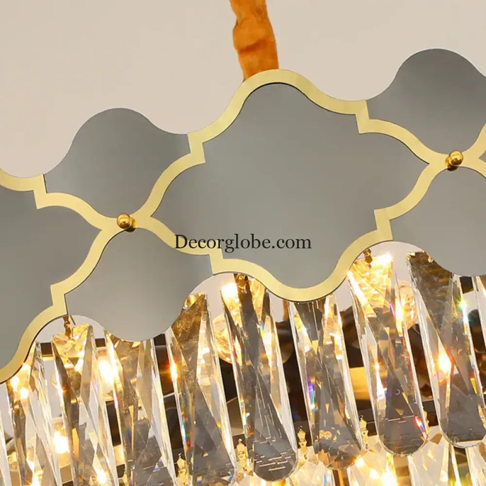 Postmodern Light Stainless Steel Crystal Chandelier - Starry Sky Illumination for Living, Dining, and Bedroom Ambiance - DecorGlobe