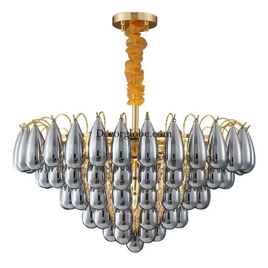 Postmodern Stainless Steel Round LED Chandelier - Designer Lighting Fixture for Dining Rooms - DecorGlobe