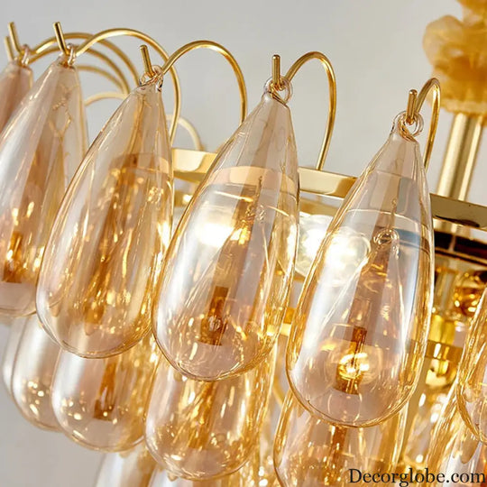 Postmodern Stainless Steel Round LED Chandelier - Designer Lighting Fixture for Dining Rooms - DecorGlobe