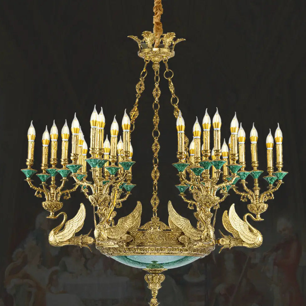 Sofia - French Grand Copper Crystal Villa Chandelier Chandelier