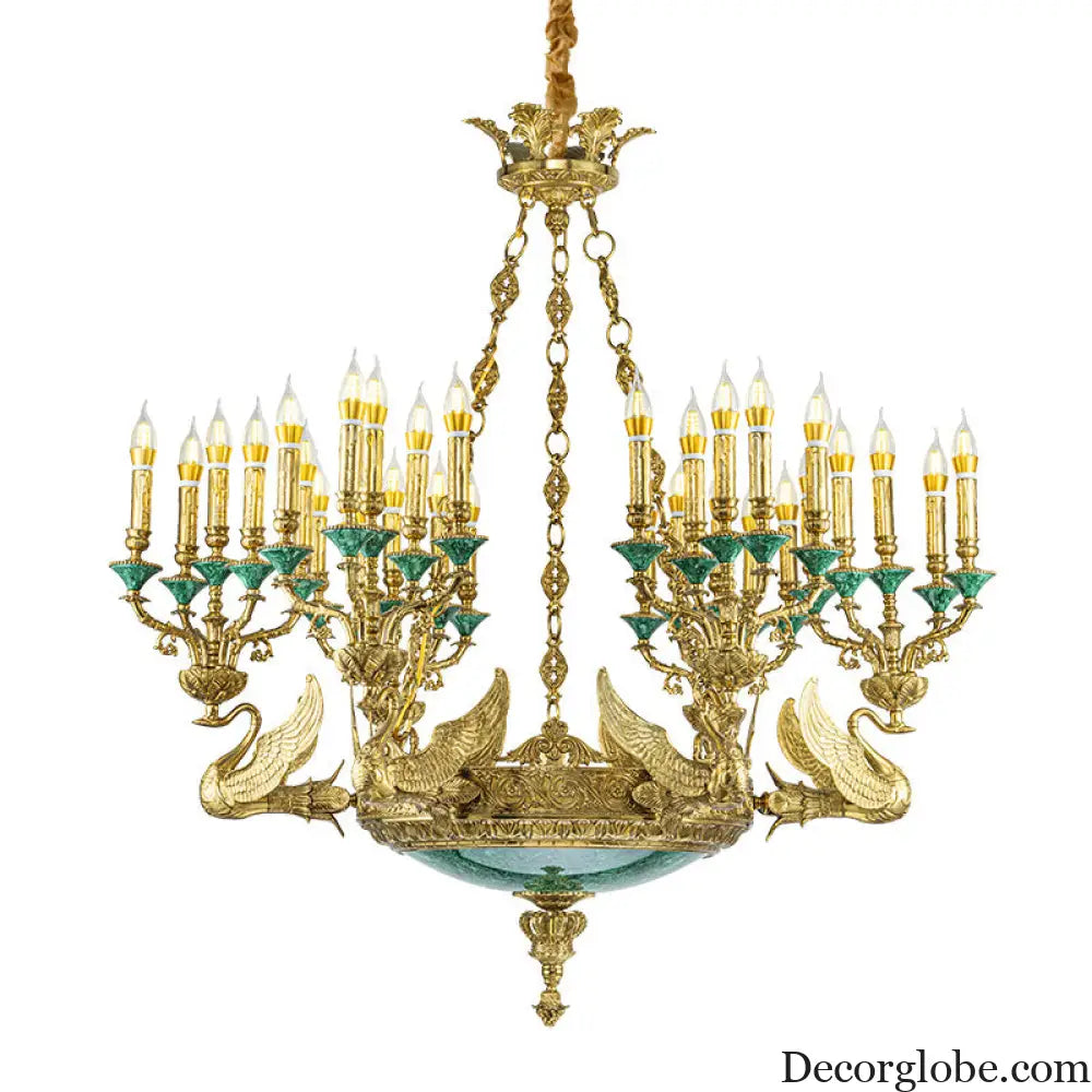 Sofia - French Grand Copper Crystal Villa Chandelier Chandelier