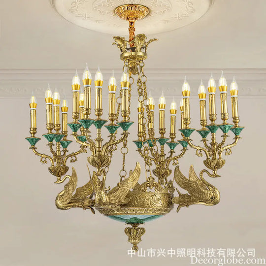 Sofia - French Grand Copper Crystal Villa Chandelier Chandelier