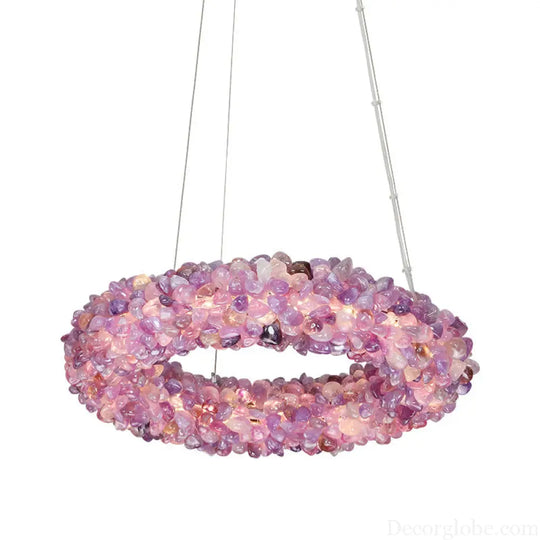 Natural Crystal Chandelier for Living Room Bedroom & Restaurant