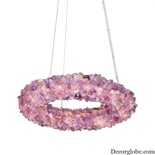 Natural Crystal Chandelier for Living Room Bedroom & Restaurant