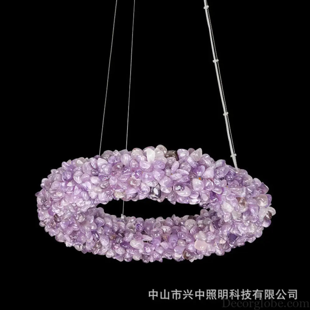 Natural Crystal Chandelier for Living Room Bedroom & Restaurant