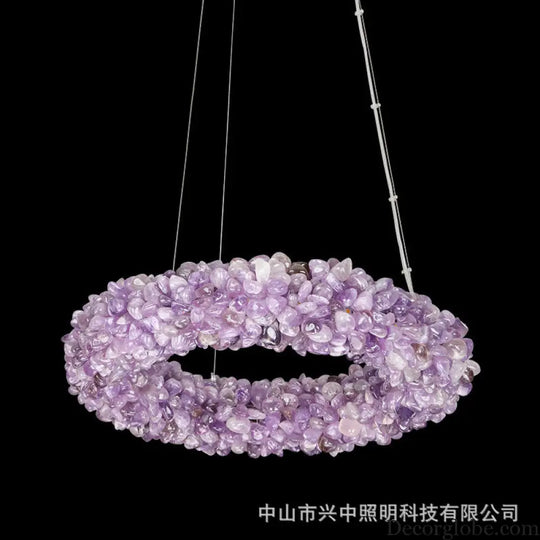 Natural Crystal Chandelier for Living Room Bedroom & Restaurant