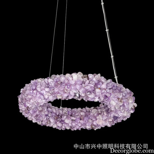 Natural Crystal Chandelier for Living Room Bedroom & Restaurant