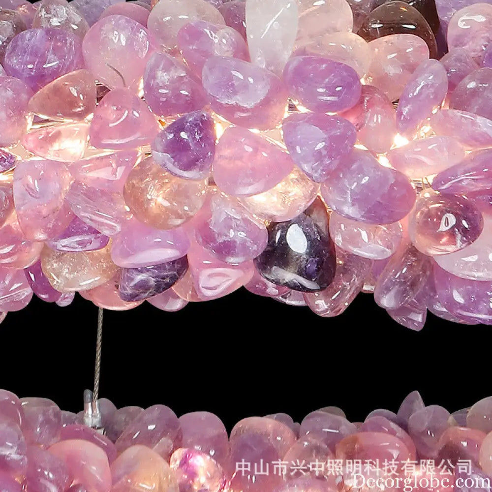 Natural Crystal Chandelier for Living Room Bedroom & Restaurant