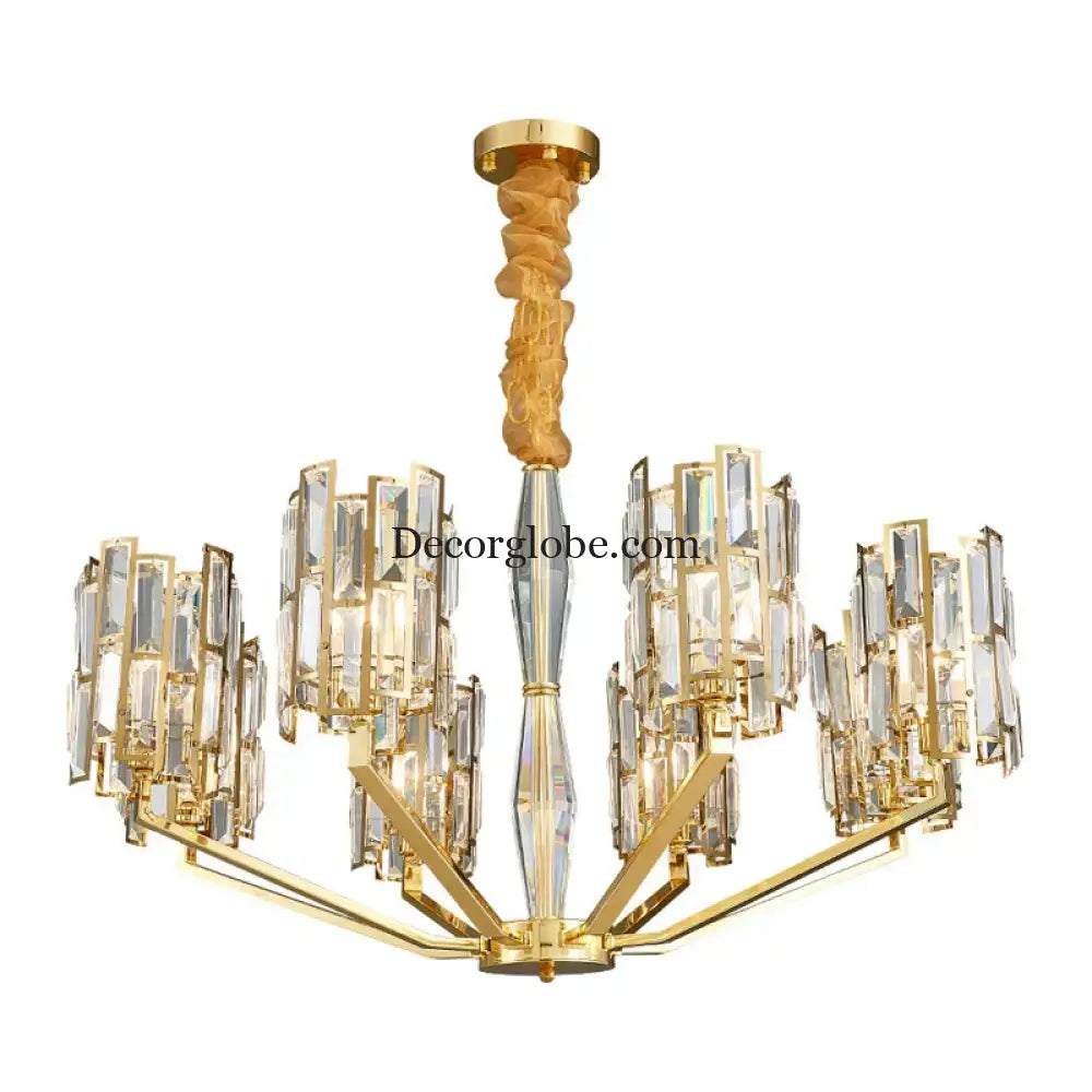 Stainless Steel Living Room Dining Room Chandelier - Designer Post-Modern Elegance for Villas and Duplex Buildings - DecorGlobe