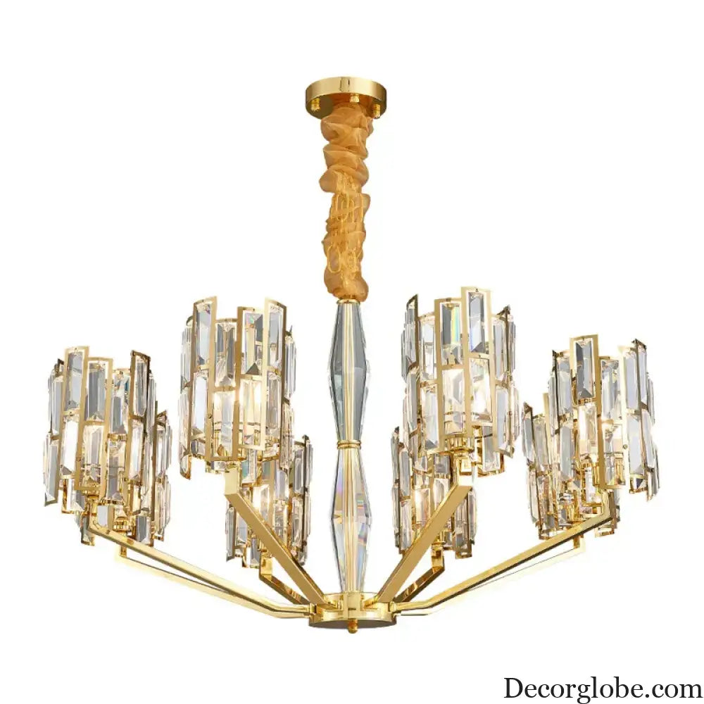 Stainless Steel Living Room Dining Room Chandelier - Designer Post-Modern Elegance for Villas and Duplex Buildings - DecorGlobe