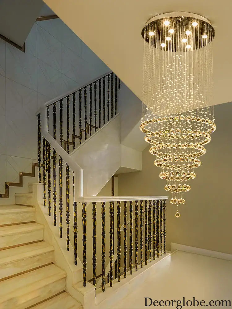 Starry Crystal Loft Chandelier - High-Quality Pendant Light for Elegant Spaces - DecorGlobe