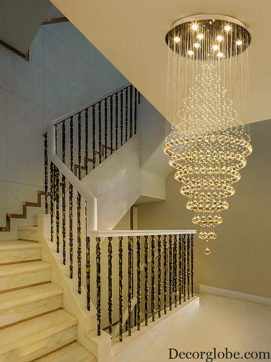 Starry Crystal Loft Chandelier - High-Quality Pendant Light for Elegant Spaces - DecorGlobe