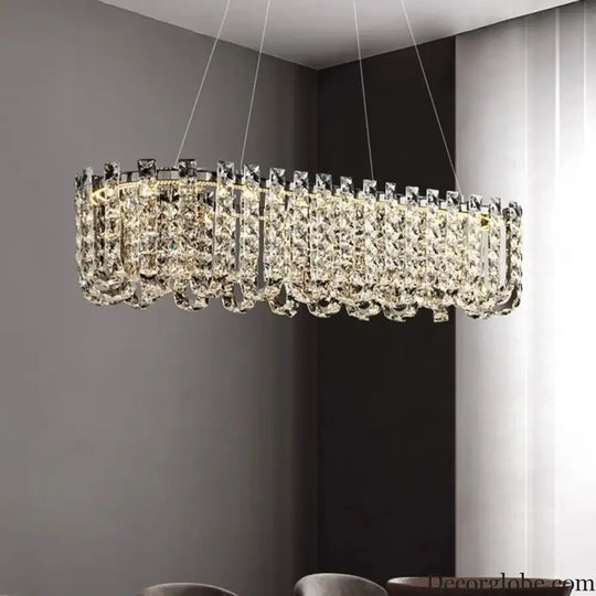 Modern Luxury Crystal LED Chandeliers - Illuminating Elegance for Living and Dining Rooms - DecorGlobe