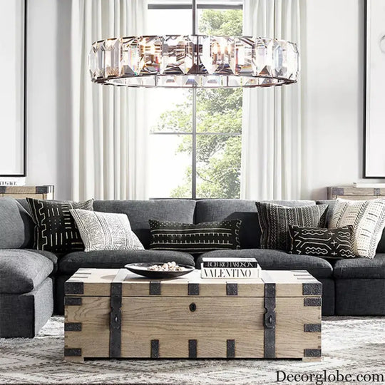 Timeless Classic American LED Crystal Chandelier - Available in Gold, Silver, and Black Finishes, Perfect for Dining Rooms - DecorGlobe