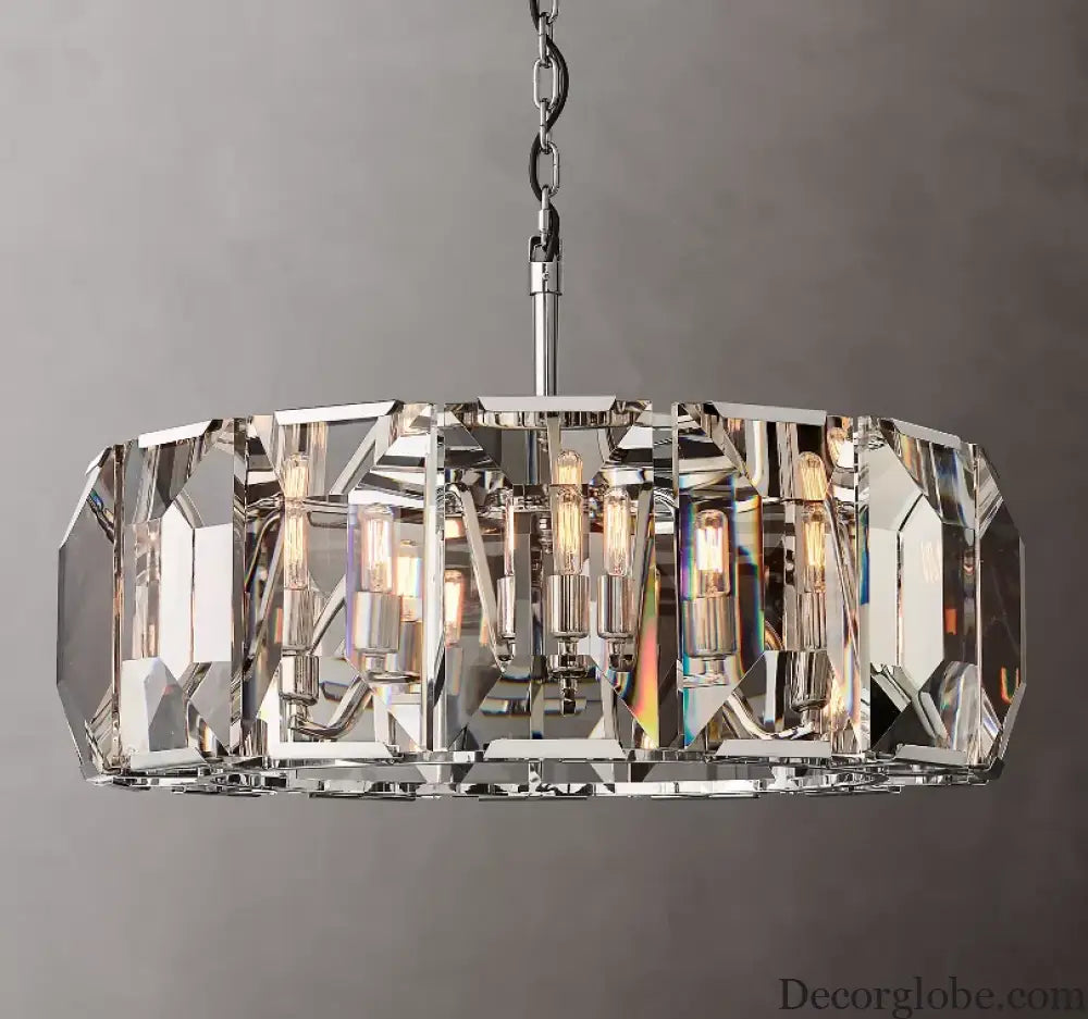 Timeless Classic American LED Crystal Chandelier - Available in Gold, Silver, and Black Finishes, Perfect for Dining Rooms - DecorGlobe