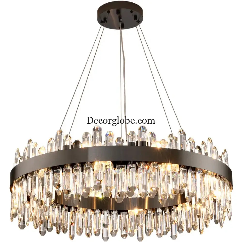 New Style Light Luxury Crystal Chandelier - Modern Elegance for Living Rooms, Dining Areas, Commercial Spaces, and Master Bedrooms - DecorGlobe