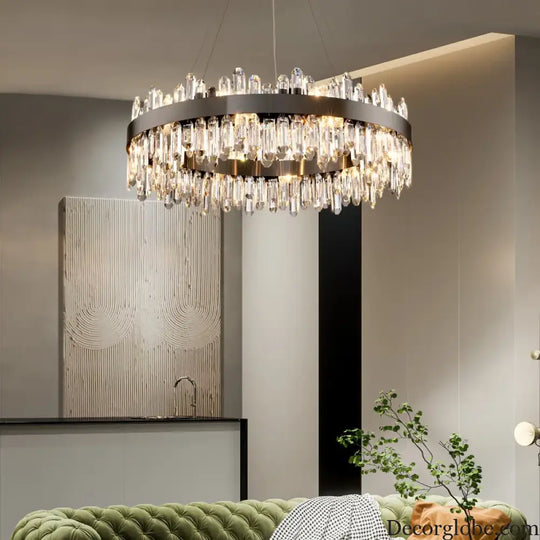 New Style Light Luxury Crystal Chandelier - Modern Elegance for Living Rooms, Dining Areas, Commercial Spaces, and Master Bedrooms - DecorGlobe