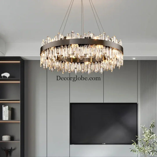 New Style Light Luxury Crystal Chandelier - Modern Elegance for Living Rooms, Dining Areas, Commercial Spaces, and Master Bedrooms - DecorGlobe