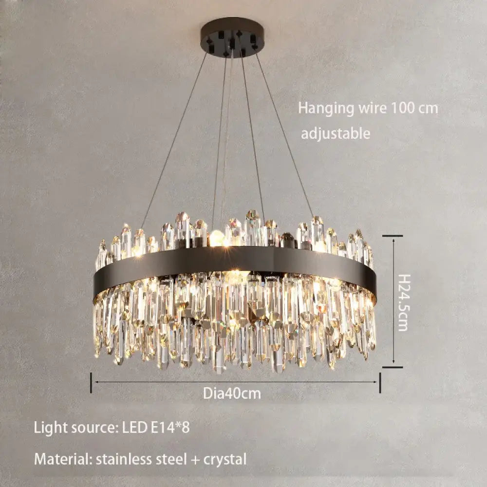 New Style Light Luxury Crystal Chandelier - Modern Elegance for Living Rooms, Dining Areas, Commercial Spaces, and Master Bedrooms - DecorGlobe