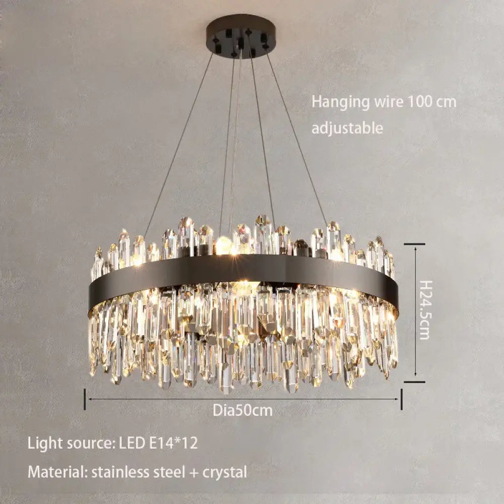 New Style Light Luxury Crystal Chandelier - Modern Elegance for Living Rooms, Dining Areas, Commercial Spaces, and Master Bedrooms - DecorGlobe
