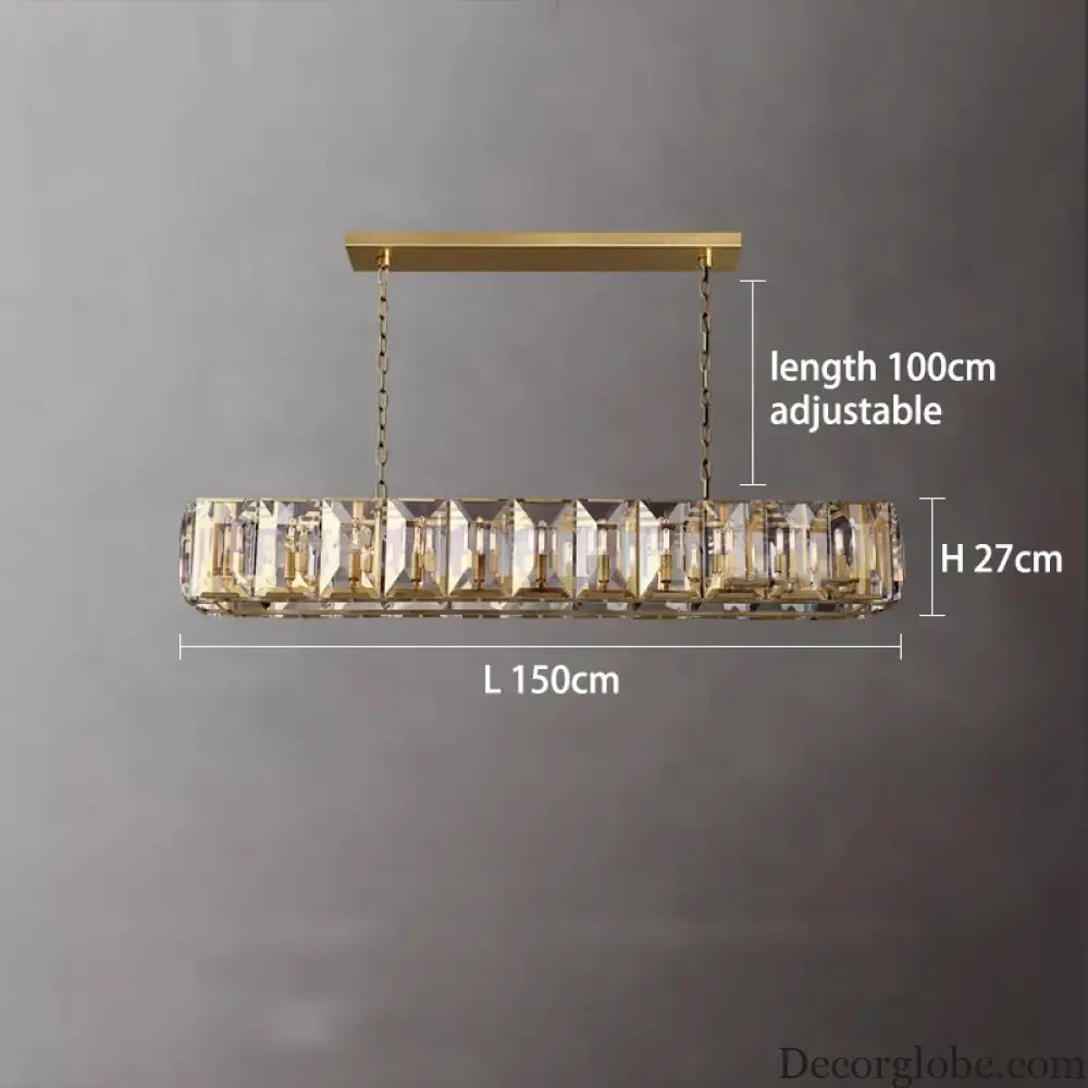 Versatile Dimmable LED Crystal Chandelier - Elegant Lighting Fixture in Gold, Chrome, and Black Finishes for Foyers and More - DecorGlobe