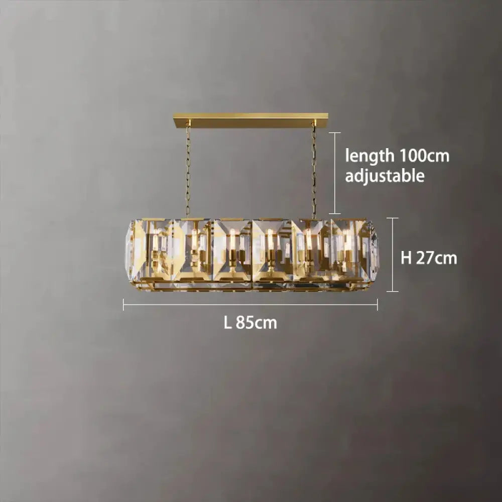 Versatile Dimmable LED Crystal Chandelier - Elegant Lighting Fixture in Gold, Chrome, and Black Finishes for Foyers and More - DecorGlobe