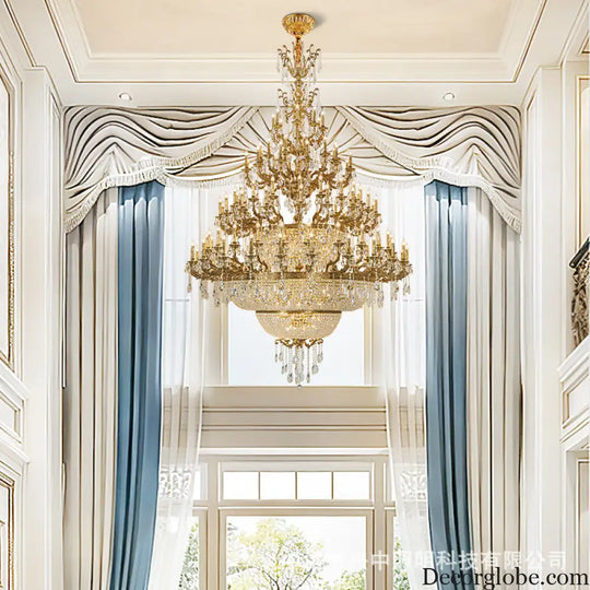 Victoria European Copper Crystal Grand Staircase Chandelier Chandelier (diameter 230cm, height 300cm) Chandelier
