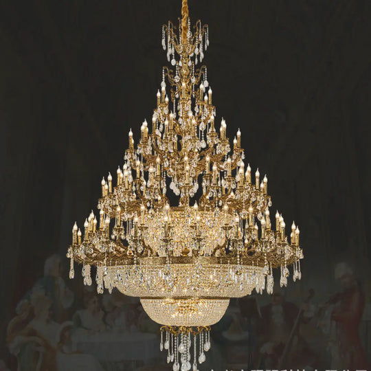 Victoria European Copper Crystal Grand Staircase Chandelier Chandelier (diameter 230cm, height 300cm) Chandelier
