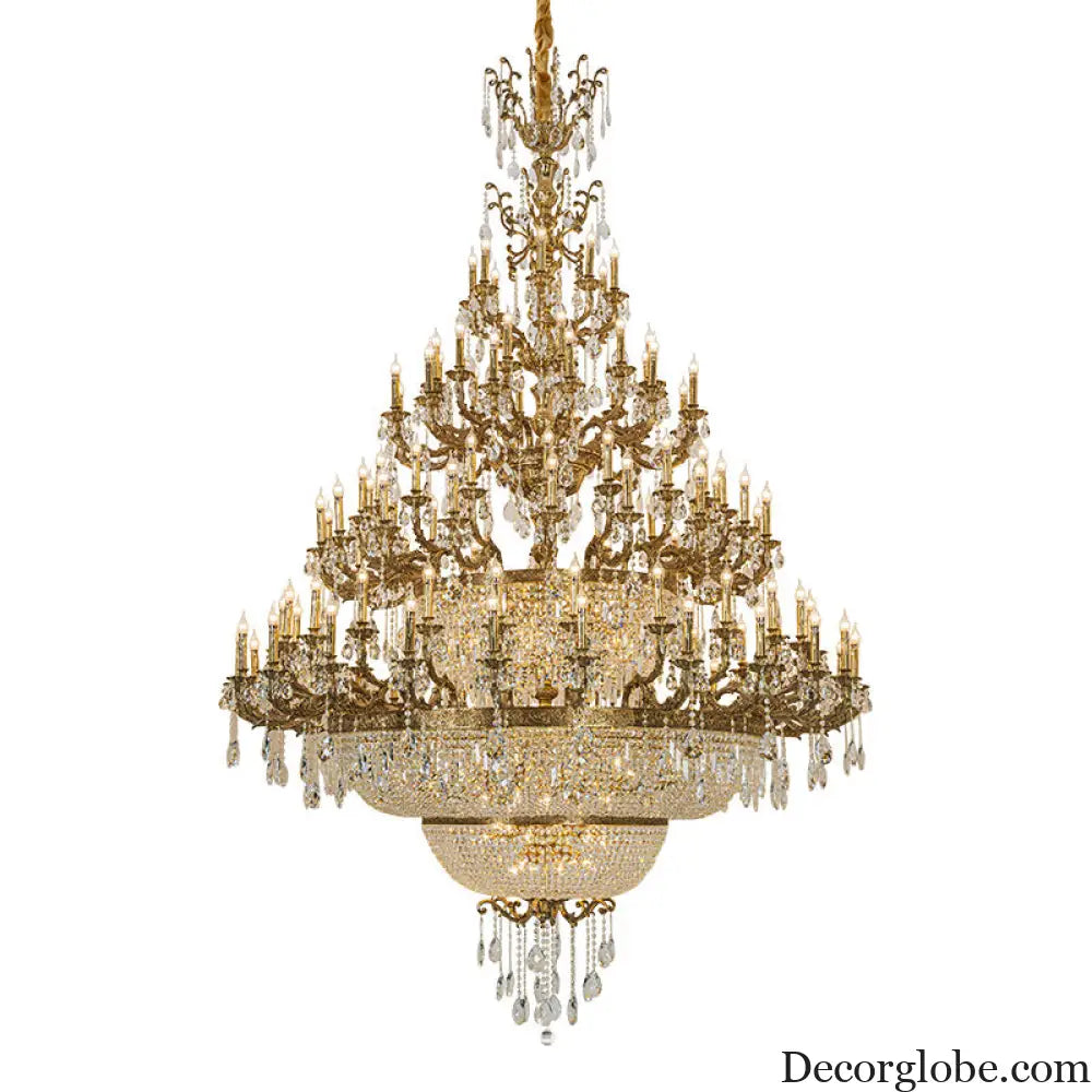 Victoria European Copper Crystal Grand Staircase Chandelier Chandelier (diameter 230cm, height 300cm) Chandelier