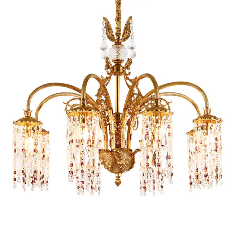 French style light luxury chandelier villa luxury atmosphere living room dining room bedroom lamp European retro