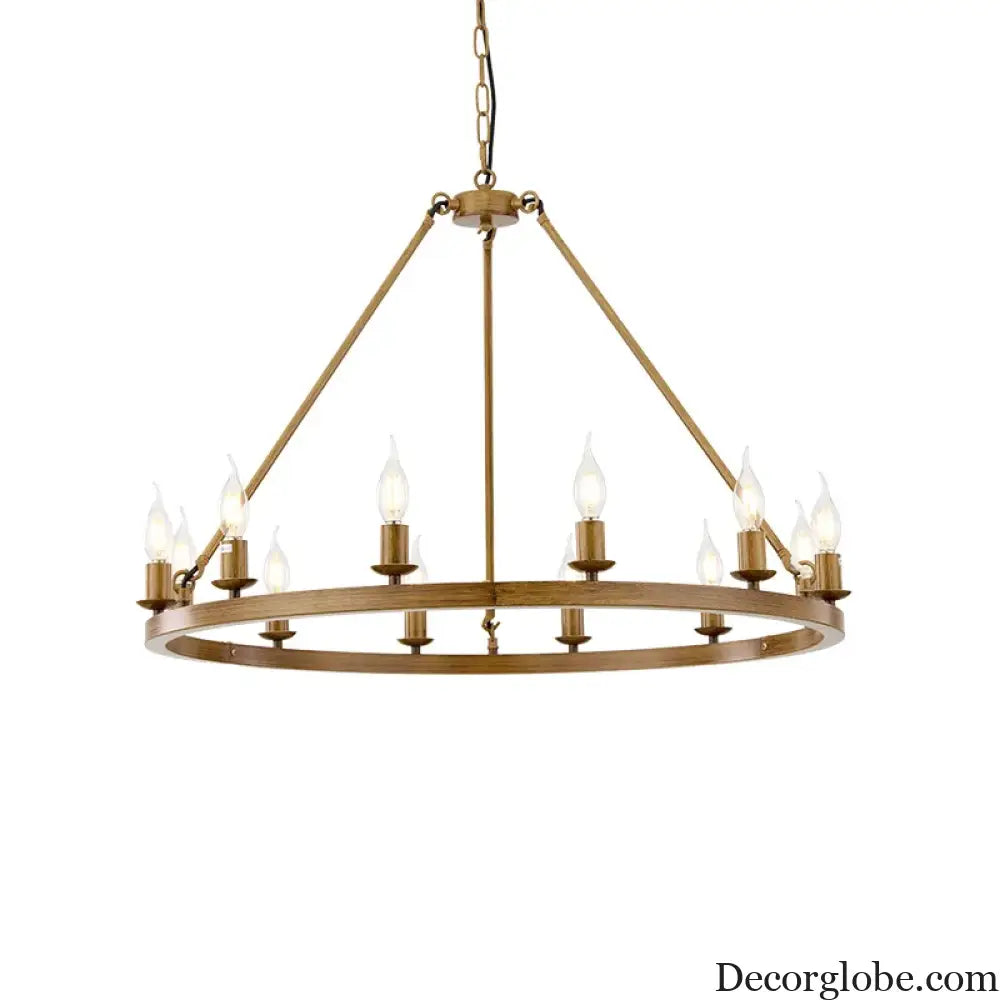 Wagon Wheel Chandelier Pendant Light for Cafés and Restaurants Chandelier