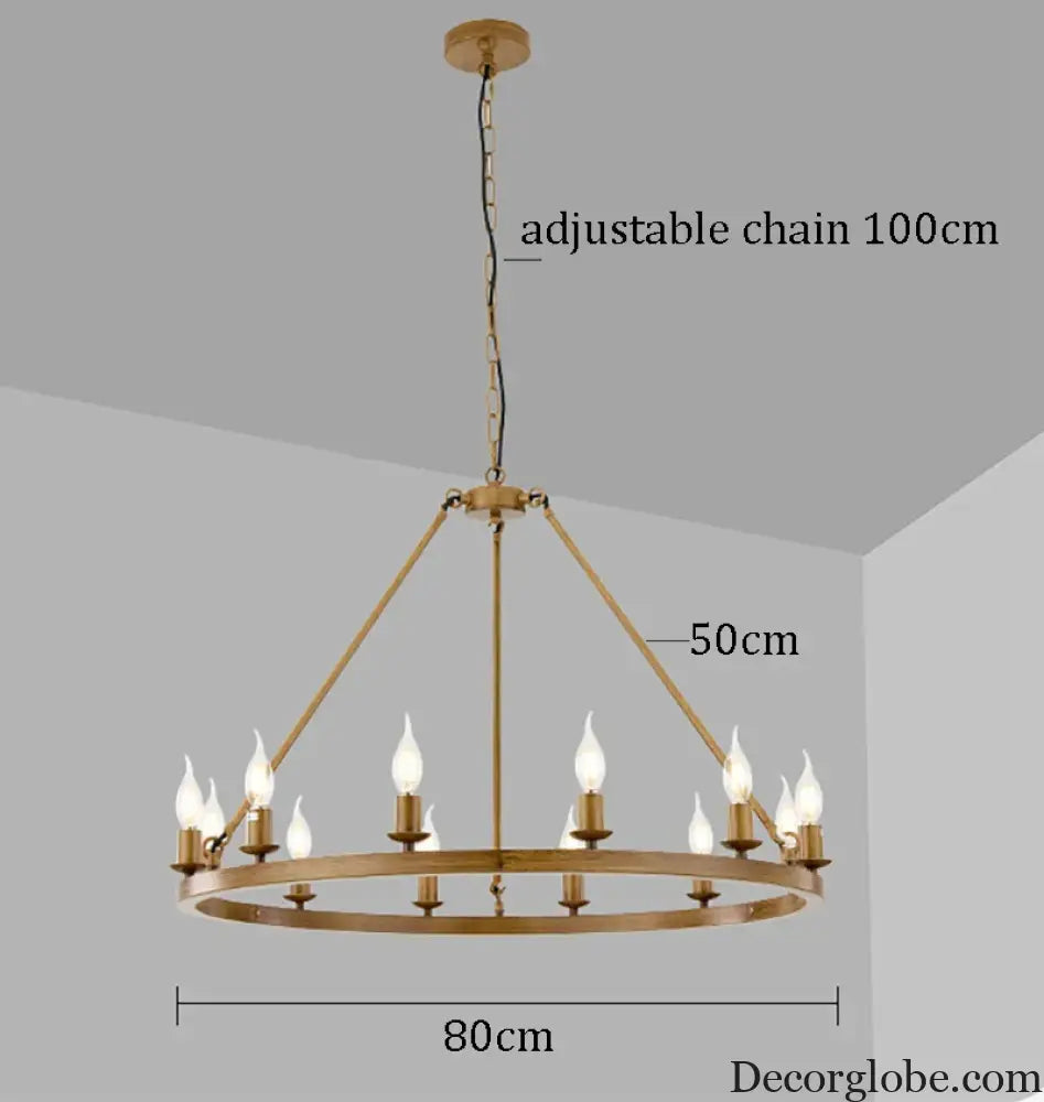 Wagon Wheel Chandelier Pendant Light for Cafés and Restaurants Chandelier