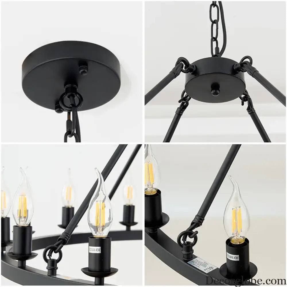 Wagon Wheel Chandelier Pendant Light for Cafés and Restaurants Chandelier