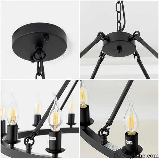 Wagon Wheel Chandelier Pendant Light for Cafés and Restaurants Chandelier