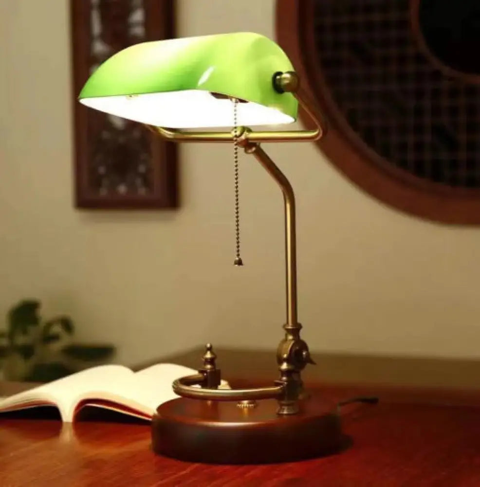 Republic of China retro table lamp creative personality bedroom bedside lamp office study table lamp decorative art